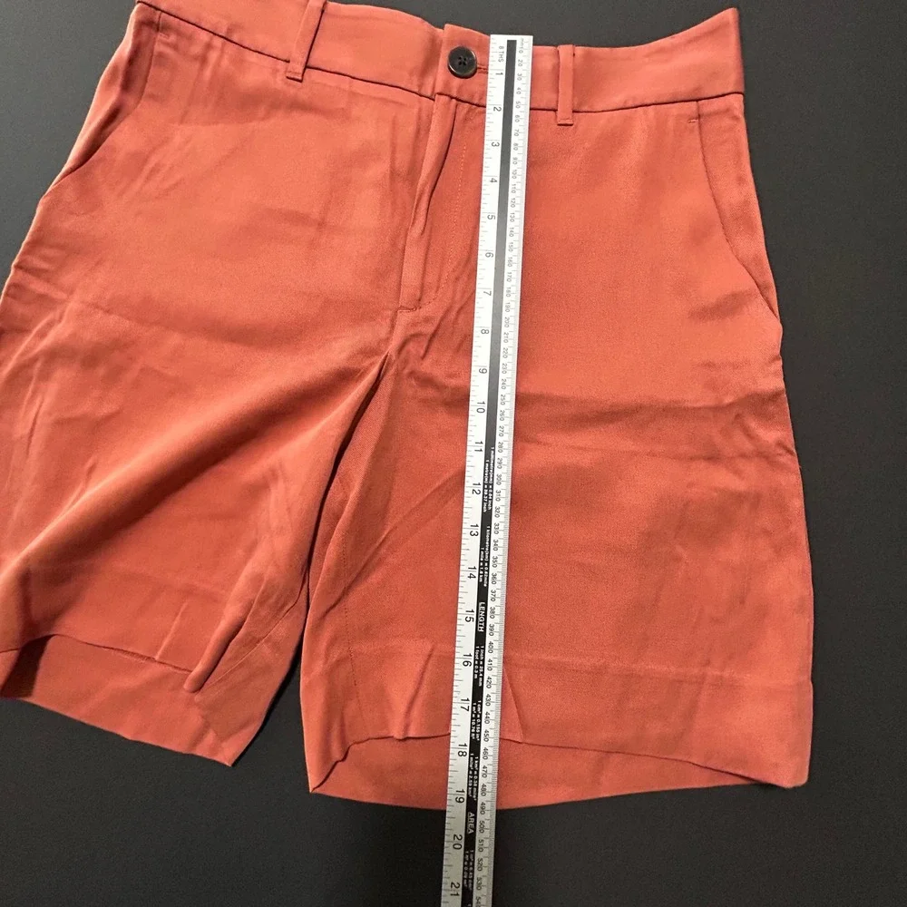 Banana Republic Women's Shorts Size 8 NWT – Rust Lyocell‎ Tailored Fit - Picture 6 of 9